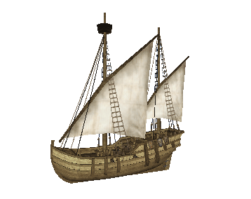 小型卡拉维尔帆船